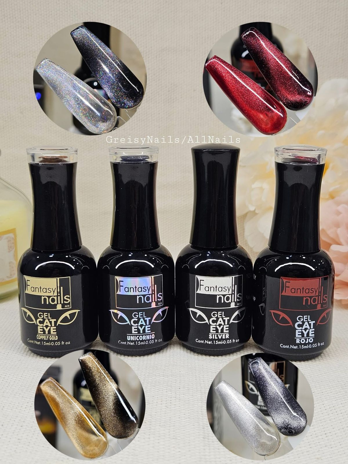 Gel cat eye fantasy nails