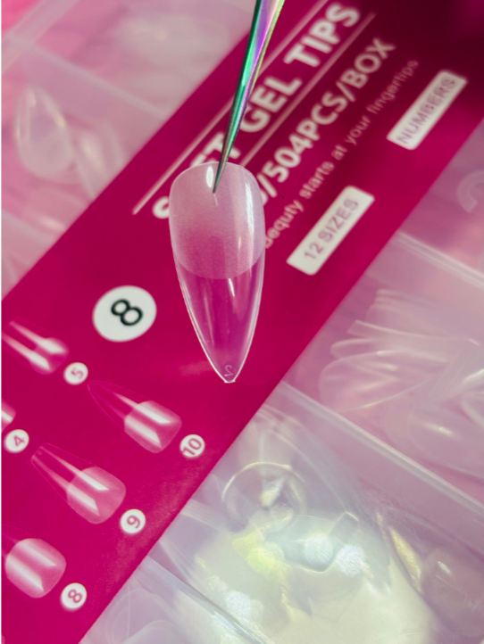 TIPS #8 SOFT GEL ALMOND M 240PCS COMPLETO
