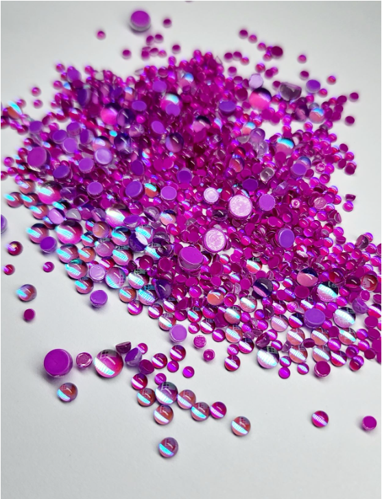 Cristal cabuchon 7 fucsia lovely